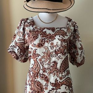 Brand New - Maxi dress inspired Puff sleeve